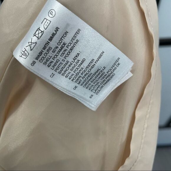 [S] Creme Beige Floral Lace Pattern Hi Waisted Aline Skirt | Forever 21 | Women - Picture 9 of 11